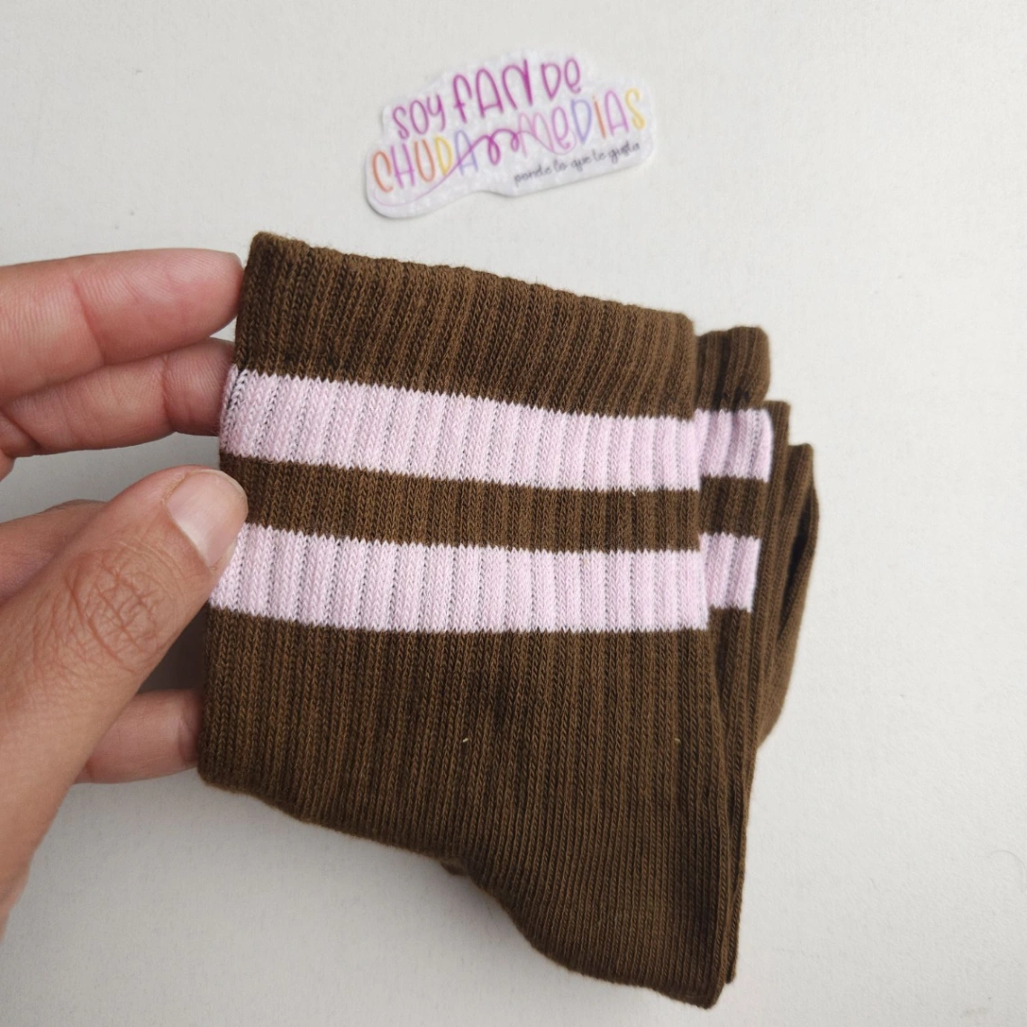 Tenis Entrelazando Colores - Marrón Rosa