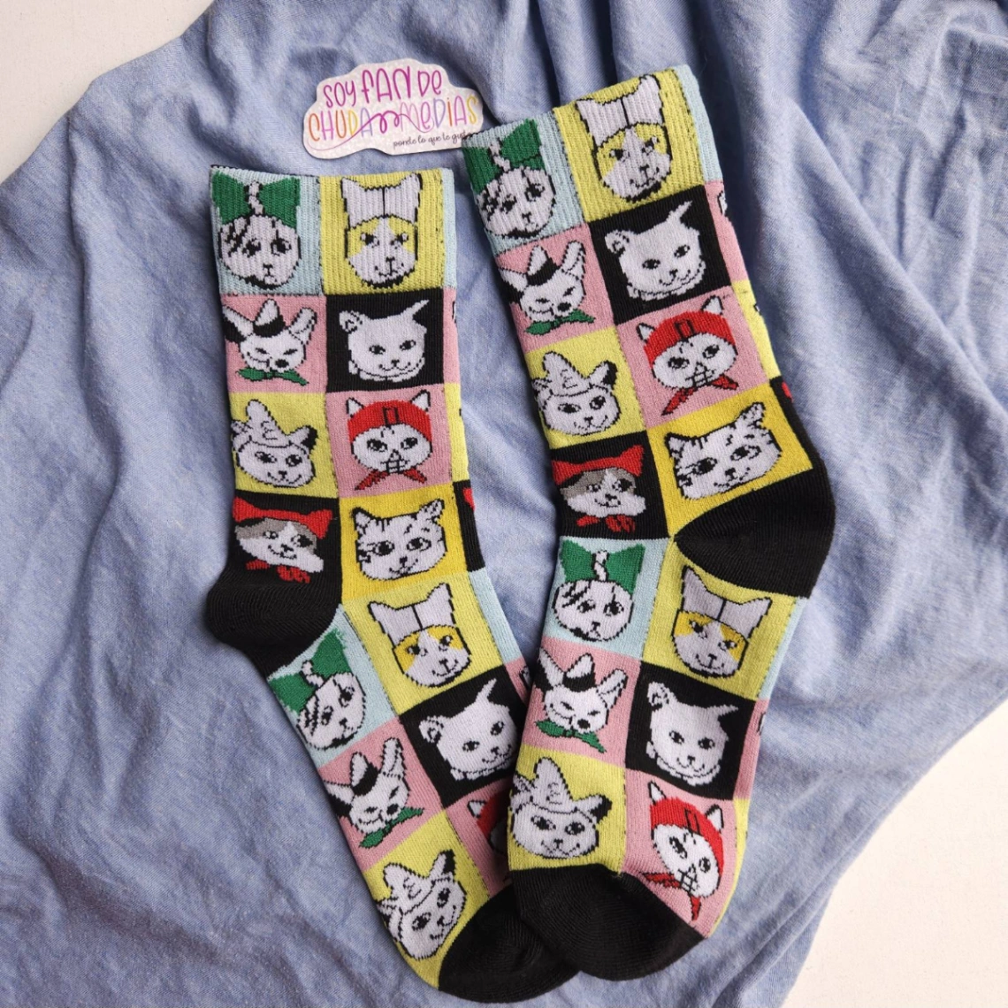 Tenis Diseño Negra - Gatitos